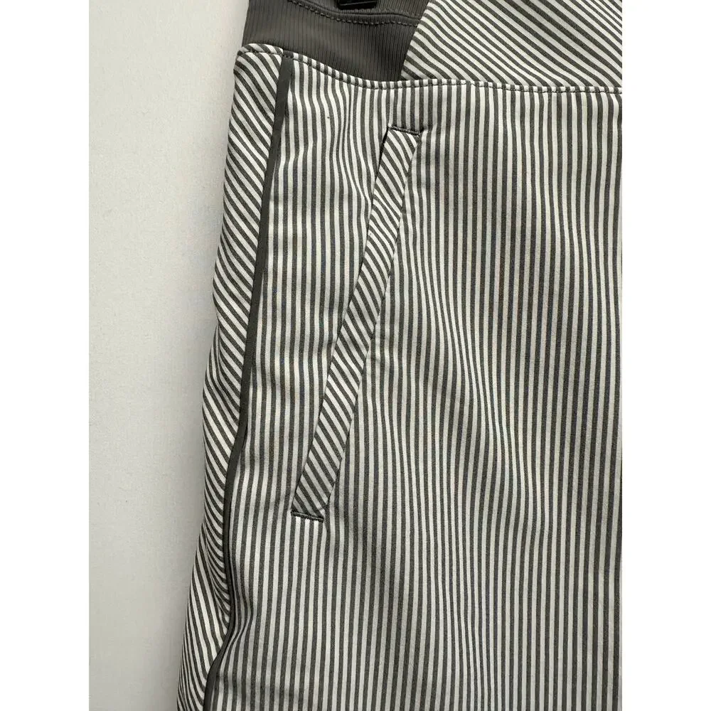 Athleta Women Skort Gray Striped Size 8 Pockets‎ Pickleball Tennis Athleisure - Picture 2 of 8